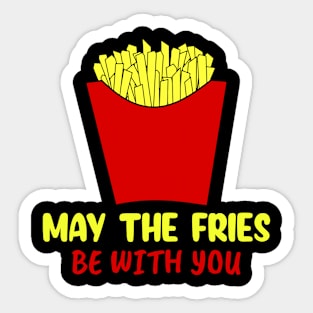 Funny French Fries Sticker